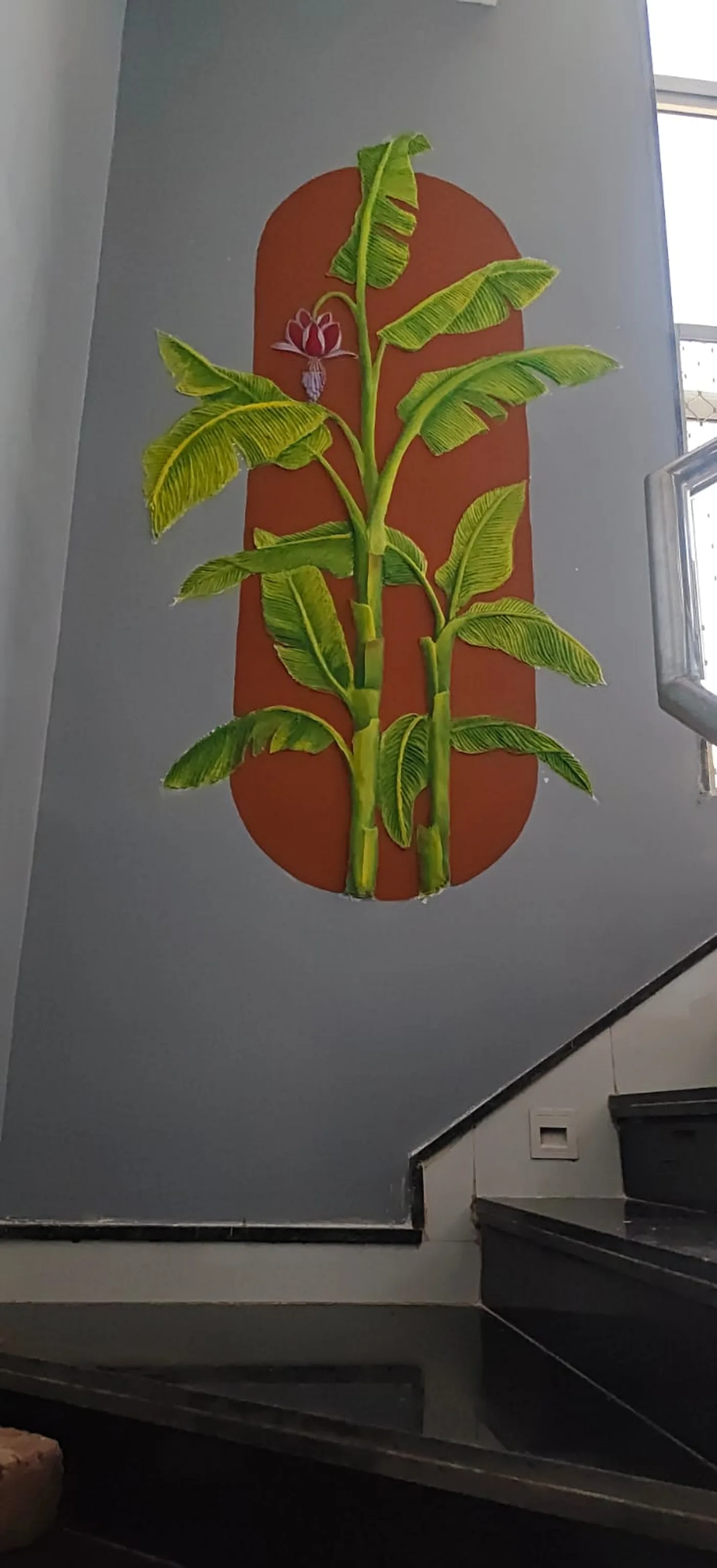 Banana Palm — Stairwell Mural