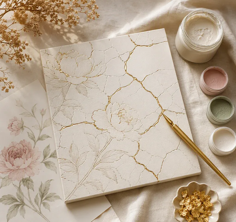 Golden Seams — Kintsugi Florals